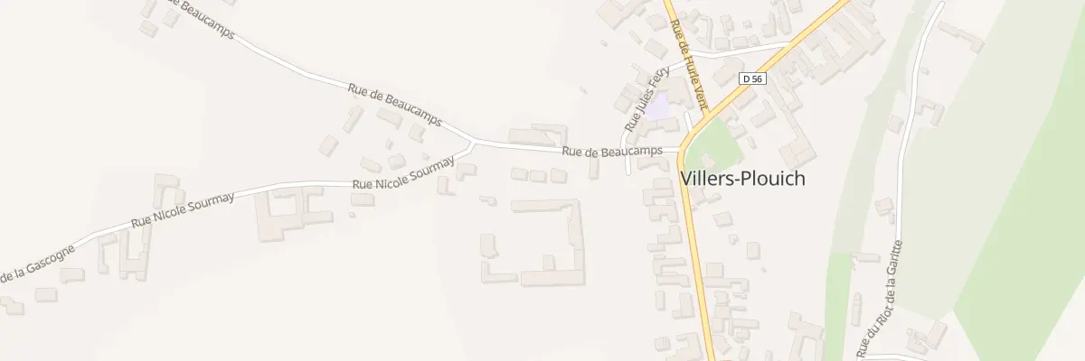 Plan du 107 Rue de Beaucamps à Villers-Plouich