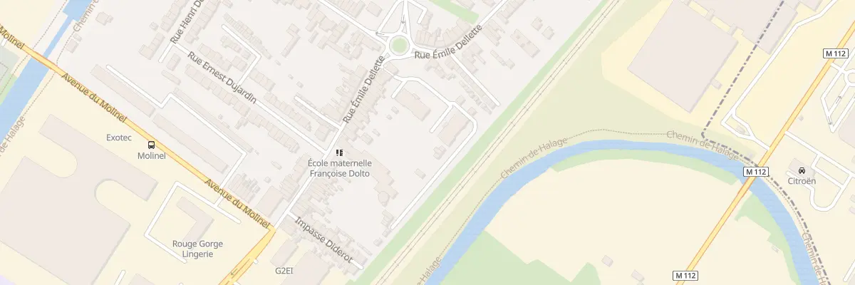 Plan du 50 Rue Émile Dellette à Wasquehal