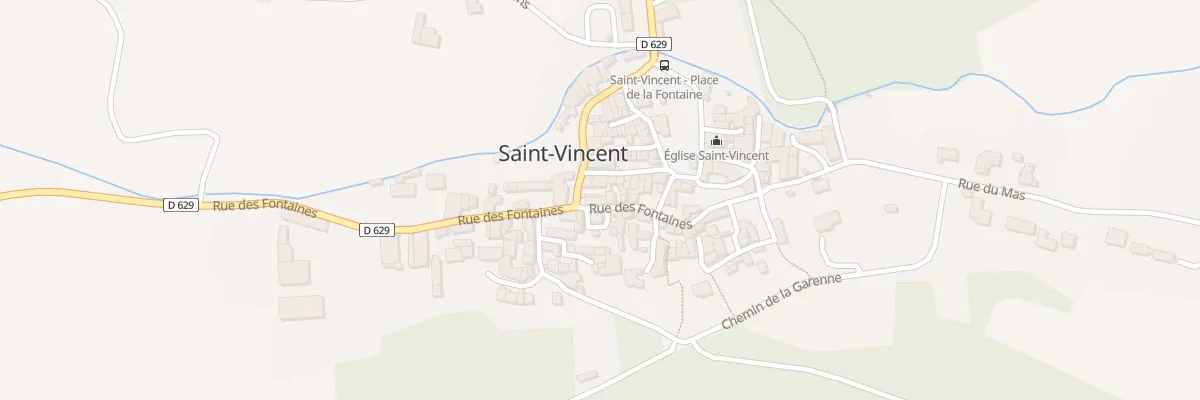 Plan du 9022 Rue des Fontaines à Saint-Vincent