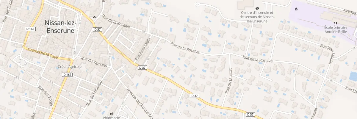 Plan du 38B Rue de la Rocalve à Nissan-lez-Enserune