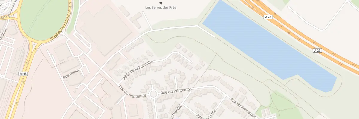 Plan du 26 All de la Palombe à Villeneuve-d’Ascq