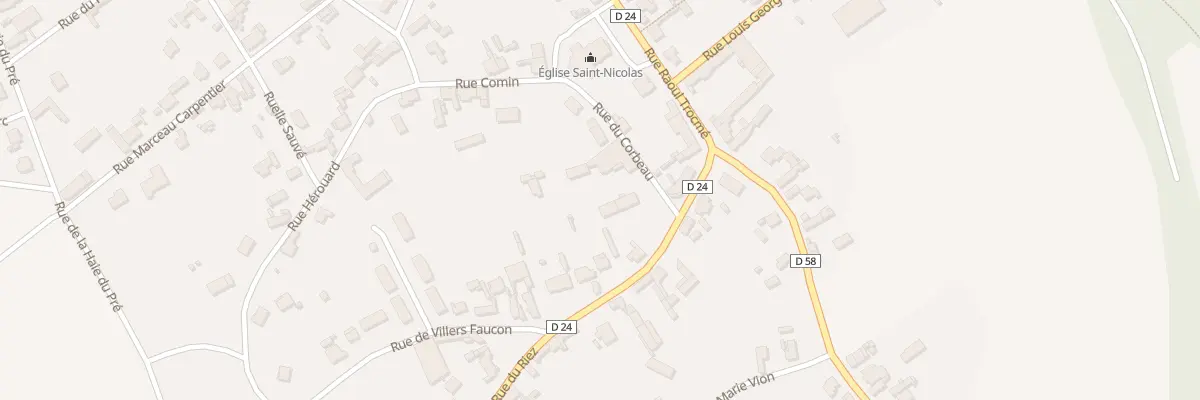 Plan du 8 Rue du Corbeau à Épehy