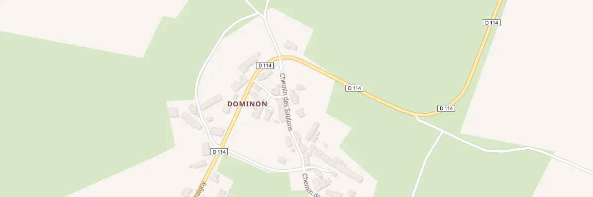 Plan du 93A Dominon à Dampierre-sous-Bouhy