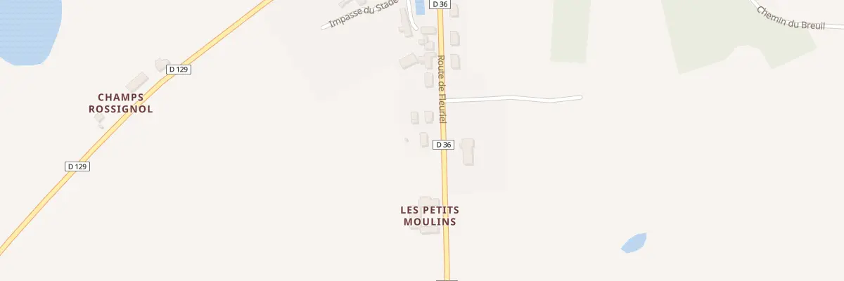 Plan du 21 Rte du Stade au Theil
