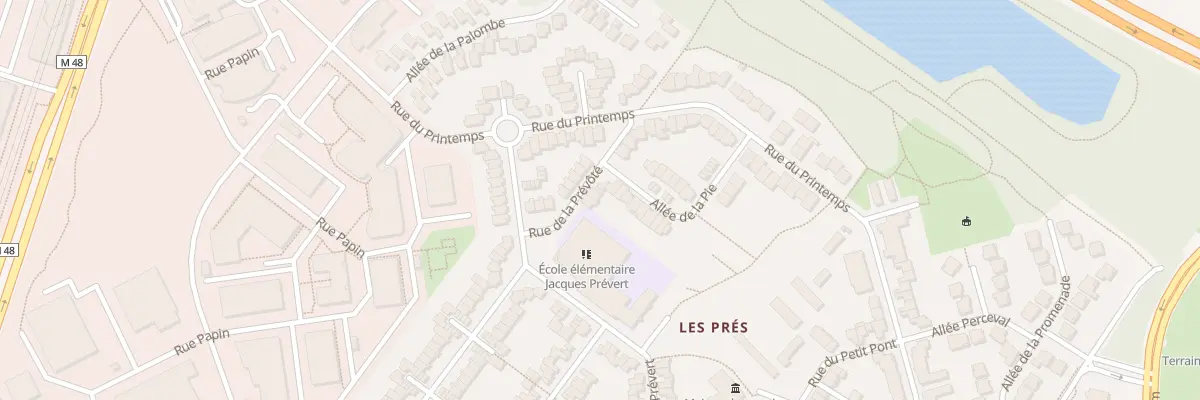 Plan du 62 Rue de la Prevote à Villeneuve-d’Ascq