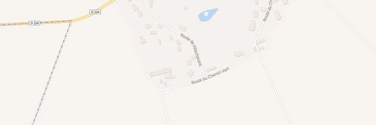 Plan de Rte de Villechavant à Villebougis