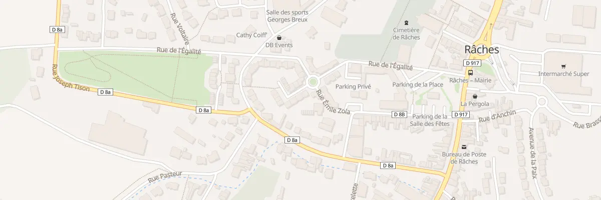 Plan du 17 Rue Jean Jaures à Râches
