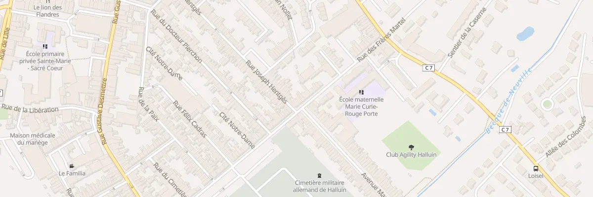 Plan du 45 Rue des Frères Martel à Halluin