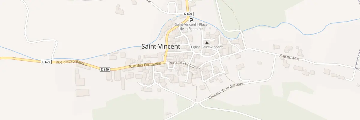 Plan du 9020 Rue des Fontaines à Saint-Vincent