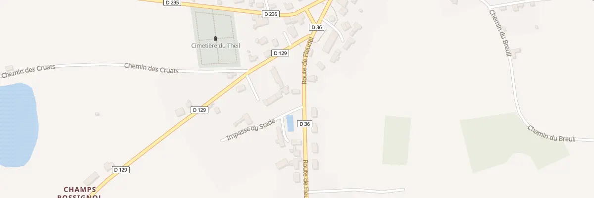 Plan du 7 Rte du Stade au Theil