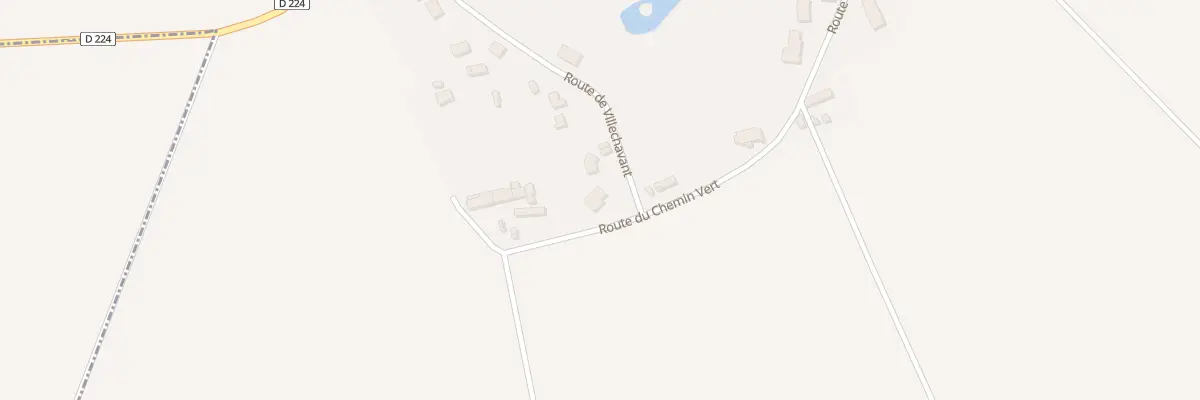 Plan du 8 Rte du Chemin Vert à Villebougis