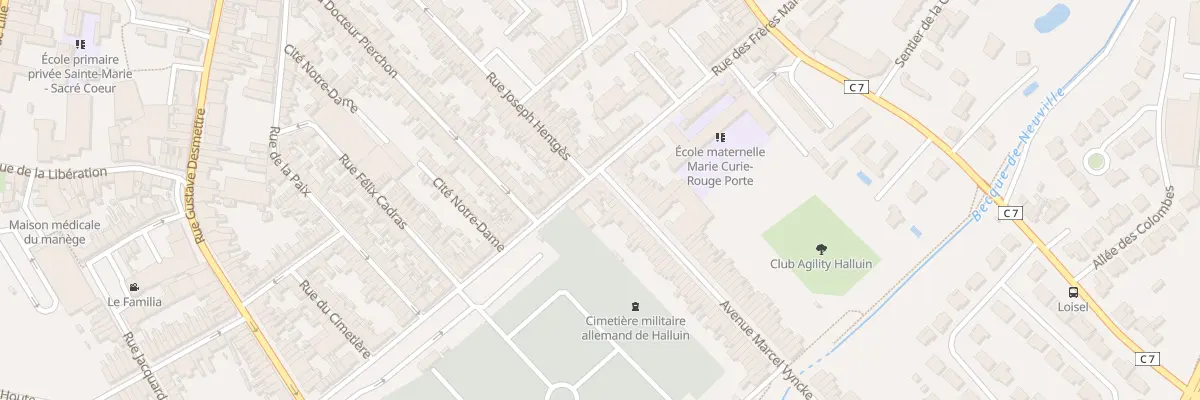 Plan du 4 Rue des Frères Martel à Halluin