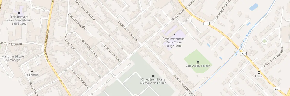 Plan du 6 Rue des Frères Martel à Halluin