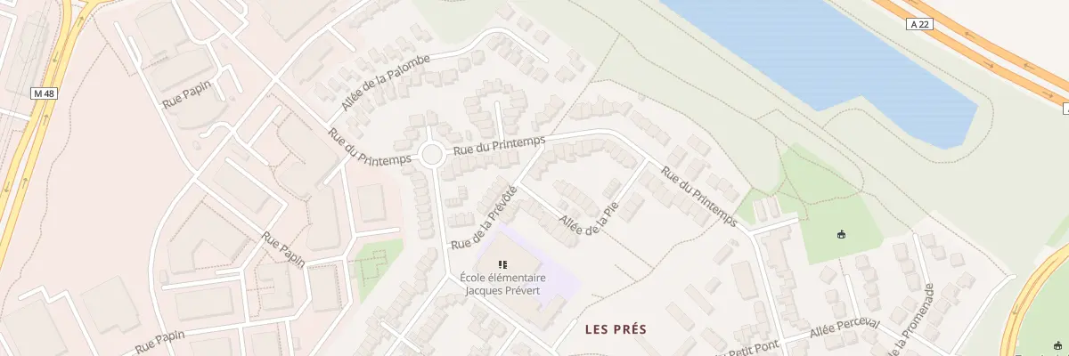 Plan du 64 Rue de la Prevote à Villeneuve-d’Ascq