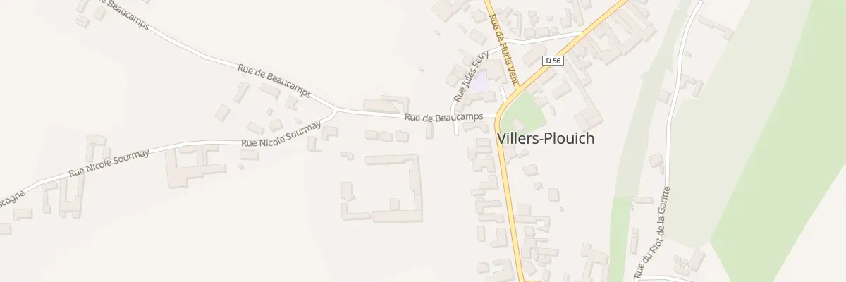 Plan du 63 Rue de Beaucamps à Villers-Plouich