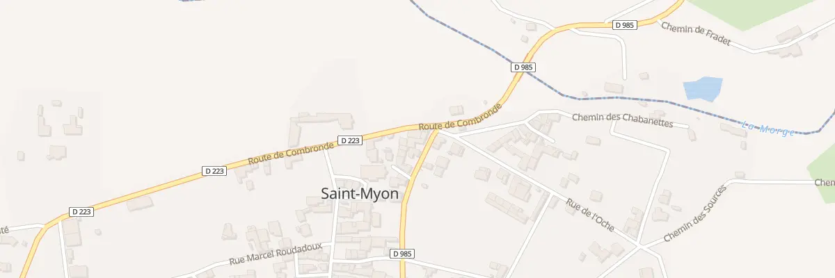 Plan du 3 Rte de Combronde à Saint-Myon