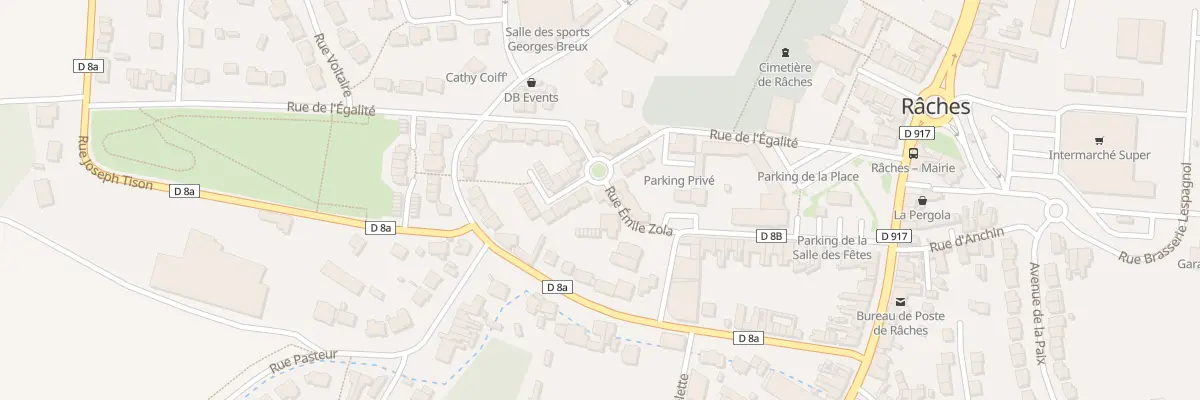 Plan du 69 Rue Emile Zola à Râches