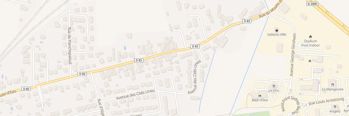 Plan du 93 Rue du Moulin d’Eau à Riom