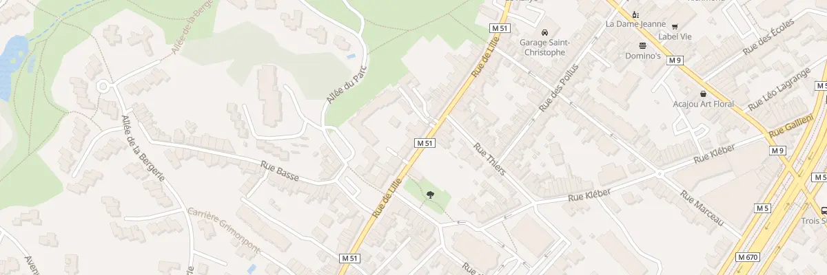 Plan du 95 Rue de Lille à Mouvaux