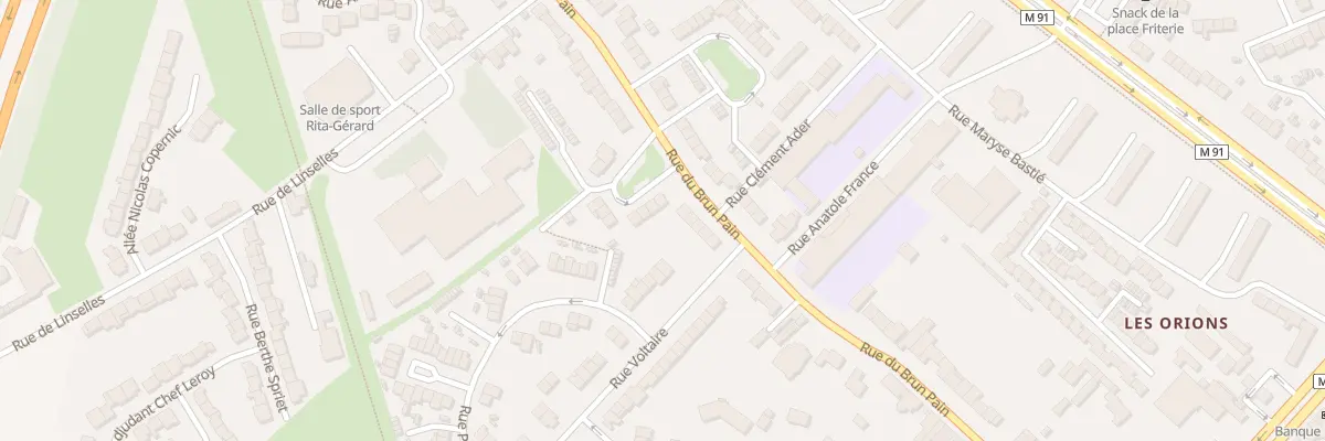 Plan du 393 Rue du Brun Pain à Tourcoing
