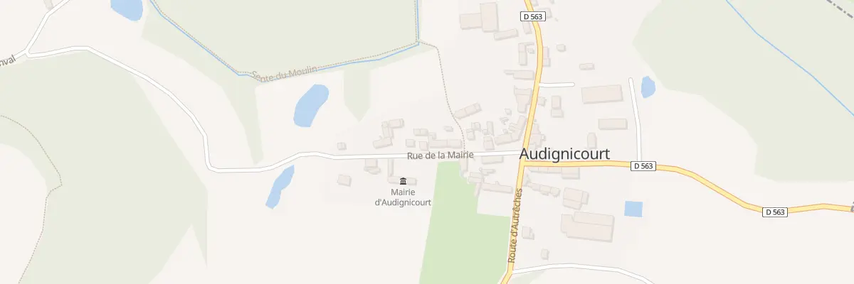 Plan du 12 Rue de la Mairie à Audignicourt