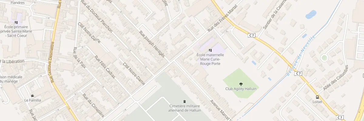 Plan du 10 Rue des Frères Martel à Halluin