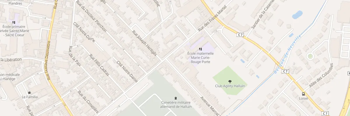 Plan du 12 Rue des Frères Martel à Halluin