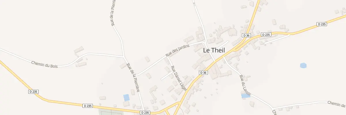 Plan du 6 Rue Daniel Léger au Theil