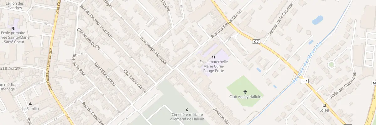 Plan du 14 Rue des Frères Martel à Halluin