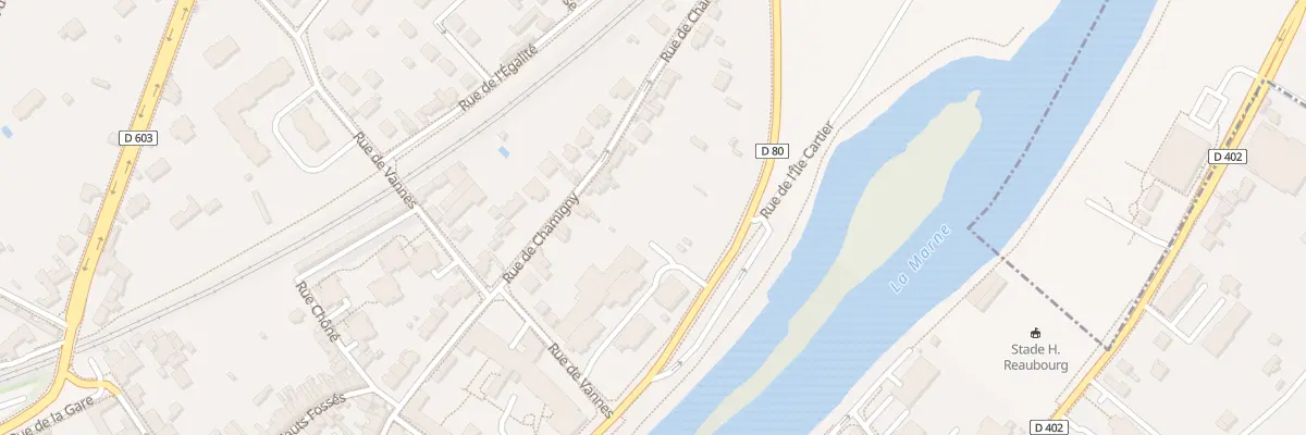 Plan du 25 Rue de Chamigny à La Ferté-sous-Jouarre