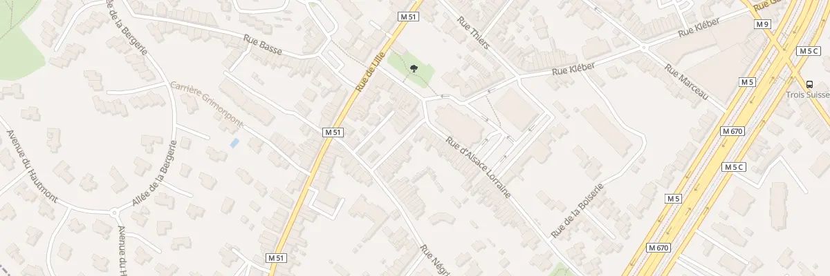Plan du 16 Rue d’Alsace-Lorraine à Mouvaux