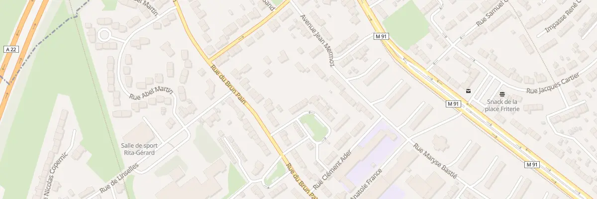 Plan du 5 Rue Alphonse Daudet à Tourcoing