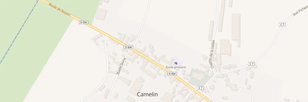 Plan du 15 Rte de Noyon à Camelin