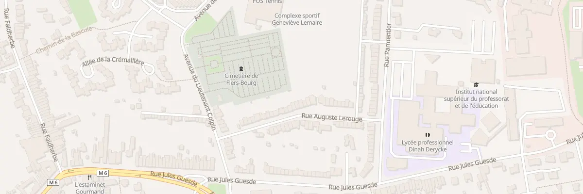 Plan du 25 Rue Auguste Lerouge à Villeneuve-d’Ascq