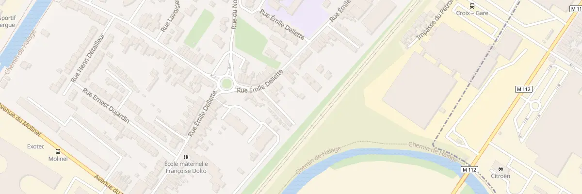 Plan du 78 Rue Émile Dellette à Wasquehal