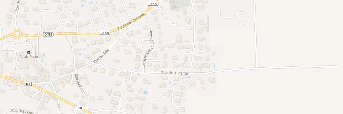 Plan du 8 Lot Dupuy à Tallende