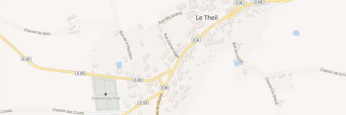 Plan du 3 Grande Rue au Theil