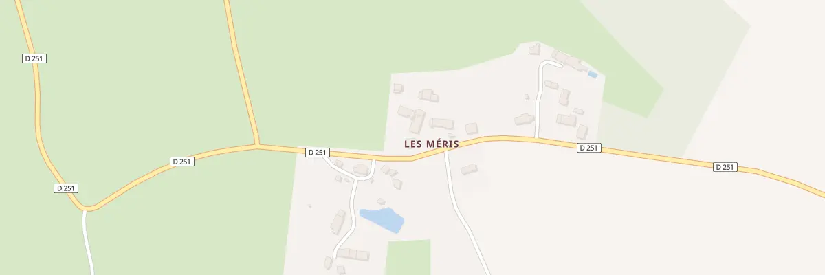 Plan du 254 Les Meris à Dampierre-sous-Bouhy