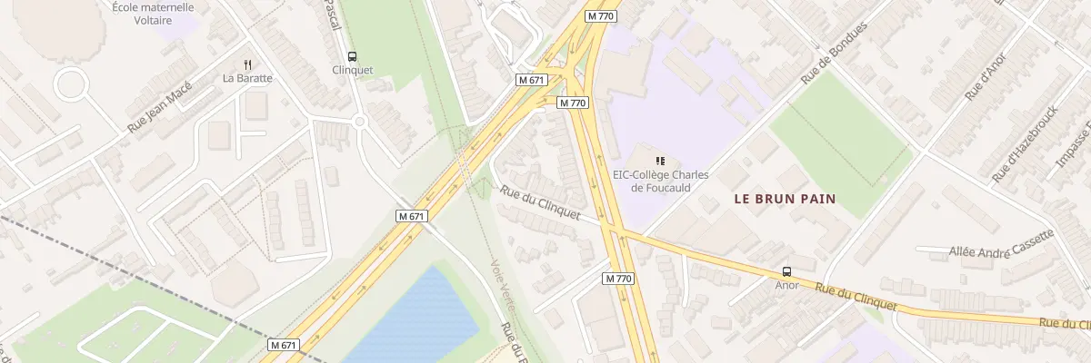Plan du 338 Rue du Clinquet à Tourcoing