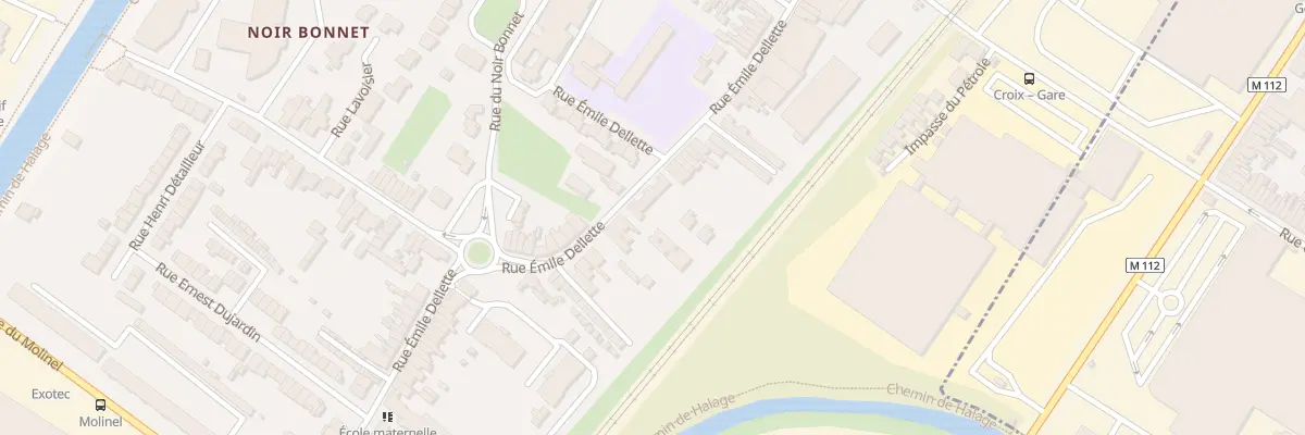 Plan du 96 Rue Émile Dellette à Wasquehal