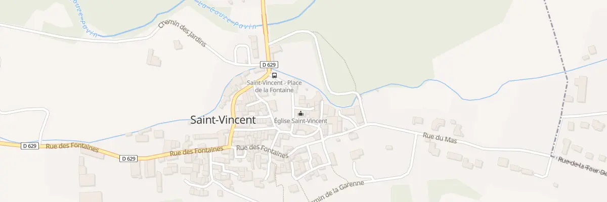 Plan du 9002 Pl de l’Eglise à Saint-Vincent