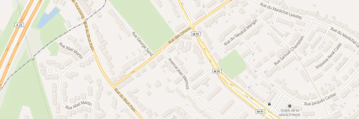Plan du 38 Av Jean Mermoz à Tourcoing