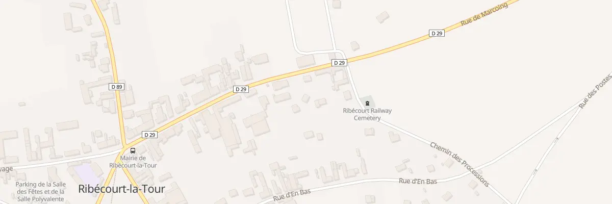 Plan du 22B Rue de Marcoing à Ribécourt-la-Tour