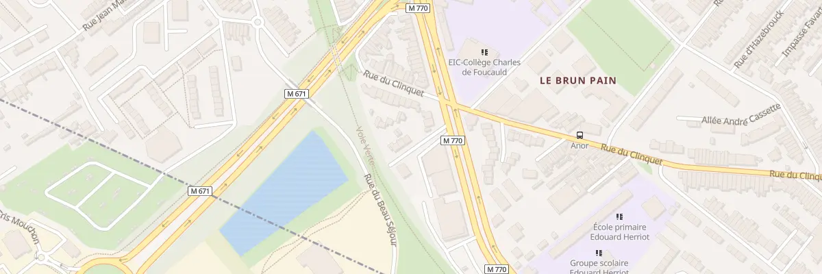 Plan du 2 Sen du Beau Séjour à Tourcoing