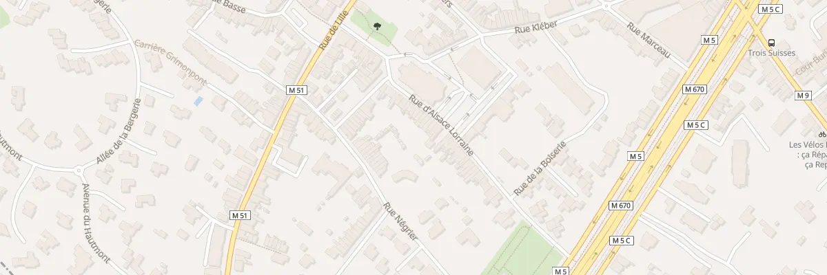 Plan du 38 Rue d’Alsace-Lorraine à Mouvaux