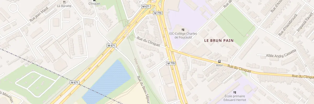 Plan du 249 Rue du Clinquet à Tourcoing