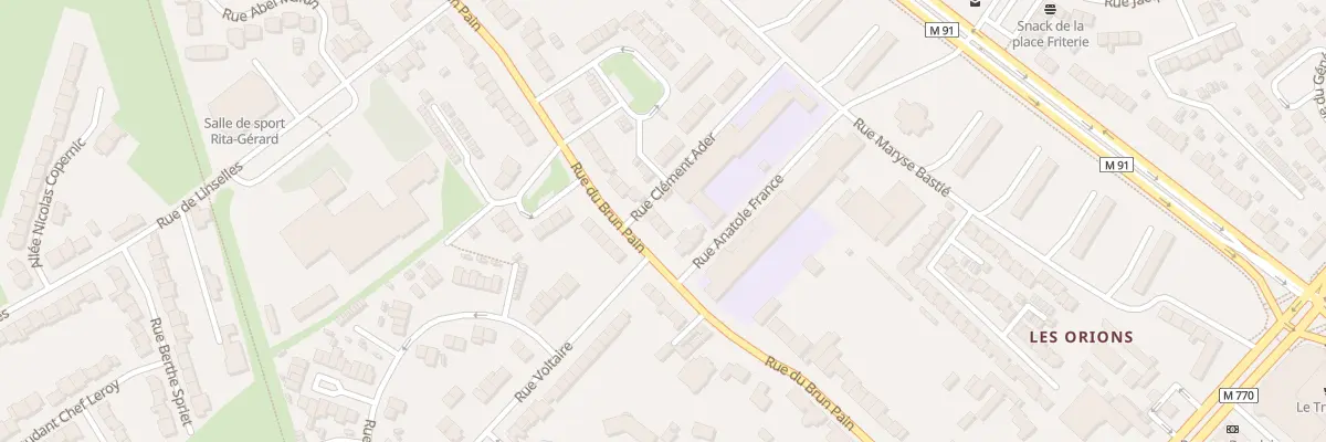 Plan du 376 Rue du Brun Pain à Tourcoing