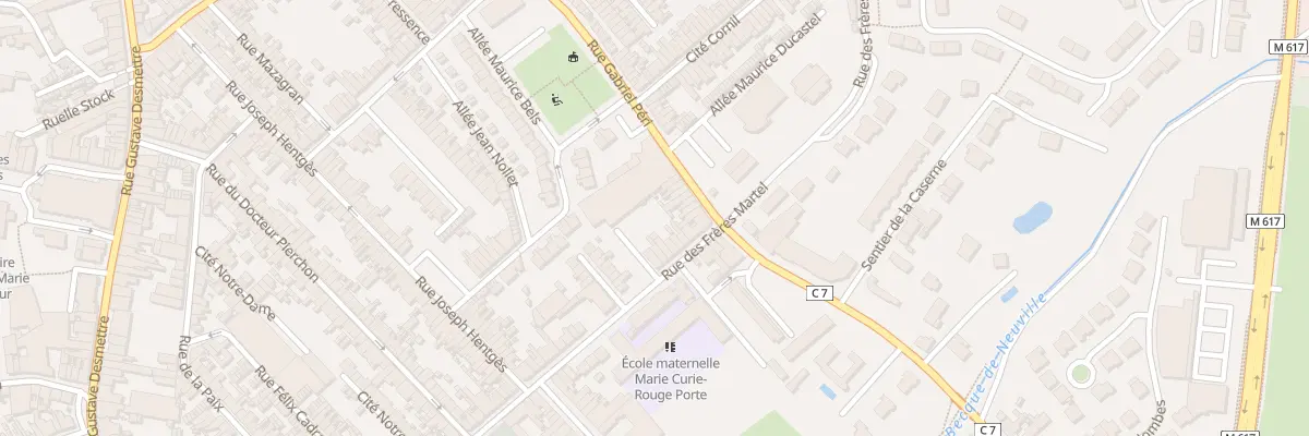 Plan du 83 Rue des Frères Martel à Halluin