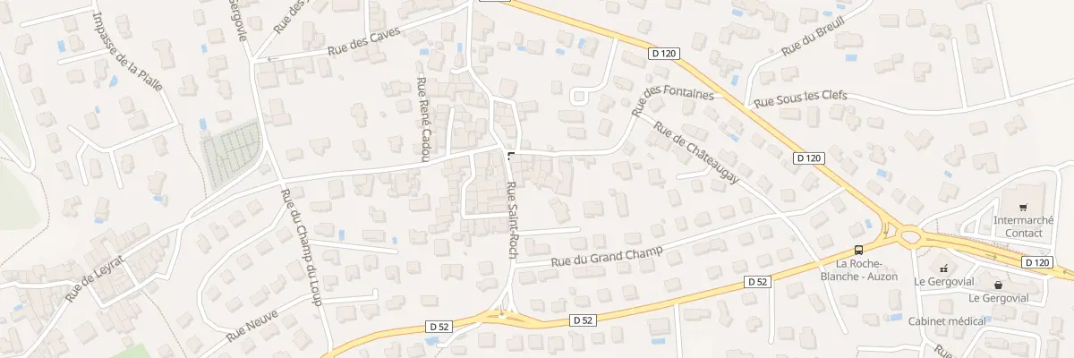 Plan du 6 Rue des Fontaines à La Roche-Blanche