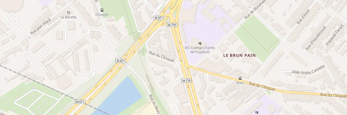 Plan du 330 Rue du Clinquet à Tourcoing